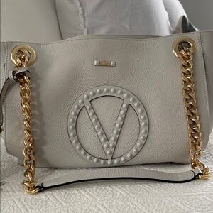 Valentino Gray and Gold Women's Bag